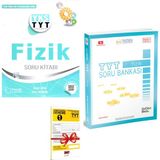 Palme Yayıncılık TYT Fizik Soru Kitabı ve 345 Yayınları TYT Fizik Soru Bankası Seti - Deneme