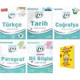 Palme Yayıncılık TYT Türkçe Tarih Coğrafya Paragraf ve Dilbilgisi Soru Kitabı 5'li Set - Planlama Defteri