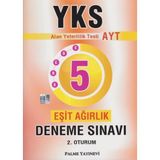 Palme Yayıncılık YKS AYT Eşit Ağırlık 5 Deneme Sınavı