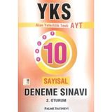 Palme Yayıncılık YKS AYT Sayısal 10 Deneme Sınavı 2. Oturum