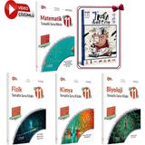 Palme Yayınevi 11.sınıf Matematik-Fizik-Kimya-Biyoloji Güncel Tematik Video Çözümlü Soru Bankası Seti