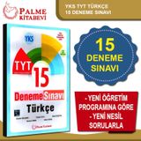 Palme Yayınevi TYT Türkçe 15 Deneme Sınavı