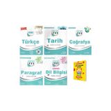 Palme Yayınevi Tyt Türkçe Tarih Coğrafya Paragraf Ve Dilbilgisi Soru Kitabı 5Li Set