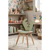 Palmera Natura Geyik Sandalye - Ahşap Montessori Çocuk Aktivite Sandalyesi - Yeşil - Çocuk Sandalyesi