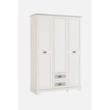 Palmera Odessa 3 Kapaklı LED Aydınlatmalı Çekmeceli Gardırop Elbise Dolabı Mdf Genç Odası 140 cm - Aytaşı Rengi