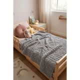 Palmera Softy Ultra Yumuşak Gri Bebek ve Çocuk Battaniyesi 120X195 cm - Tek Kişilik Genç Battaniyesi - 0 - 4 Yaş