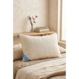 Palmera Wool Well %100 Doğal Woolmark Yün Yastık 50X70 - 1000 gr Yıkanabilir Pamuk Kılıflı Antialerjik - 50 x 70 cm - Beyaz