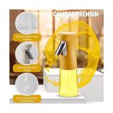 Palmira Demir 240ML Yağ Zeytinyağı Püskürtücü, Airfryer Sprey Şişesi, Cam Yağ Spreyi, Hava Fritözü Için Yağlık, Barbekü, Salata, Pişirme, Izgara Mutfak Aletleri, Yağdanlık (Sarı)