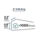 Palmira Demir Ağır Hizmet Tipi Görünüm 3 Halka Bağlayıcı, 5 "tek Dokunuşla Ezd Halka, 8.5" x 11" Kağıt Tutar, 1 Chartreuse Bağlayıcı (79815)