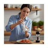 Palmira Demir Ahşap ve Akrilik Tuz/karabiber Değirmeni - 19 cm Büyük Boy Manuel Baharat Öğütücü - (1 Adet) Siyah Veya Beyaz Asorti Gönderim