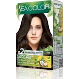 Palmira Demir Amonyaksız, Vegan, Doğal, Besleyici Kalıcı Saç BOYASI%100 Beyaz Kapama (1 Paket 2 x 50 ml Boya & Oksidan) (Kahve 4.0)