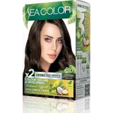 Palmira Demir Amonyaksız, Vegan, Doğal, Besleyici Kalıcı Saç BOYASI%100 Beyaz Kapama (1 Paket 2 x 50 ml Boya & Oksidan) (Koyu Kumral 6.0)