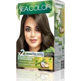 Palmira Demir Amonyaksız, Vegan, Doğal, Besleyici Kalıcı Saç BOYASI%100 Beyaz Kapama (1 Paket 2 x 50 ml Boya & Oksidan) (Yoğun Küllü Kumral 7.11)