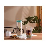 Palmira Demir Breakfast Club Yeşil Plastik Kapakli Cam Kavanoz, Şeffaf, 120 cc