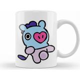 Palmira Demir Bts BT21 Mang Kupa Bardak Porselen - 0 - Siyah
