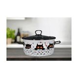 Palmira Demir Cat Emaye Kızartma Tenceresi 22 cm - 51R-Turuncu - 1 L