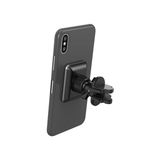 Palmira Demir Celly Ghost Superpls Araç Telefon Turucu Siyah, 6 Ultra Güçlü Mıknatıs, Akıllı Telefonunuzun Cihaz Üzerinde En Iyi Tutuşunu Sağlar,2 Adet Metal Plaka Dahildir, 6 mm Derinliği ve Şık Tasarım