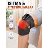 Palmira Demir Dijital Ekranlı Isıtmalı Diz Masaj Aleti Ayarlanabilir Titreşimli Şarjlı Masaj Cihazı
