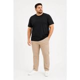 Palmira Demir Erkek Battal Big Size Basic Tişört Bisiklet Yaka Rahat Kalıp T-Shirt - Siyah - Siyah / 3xl