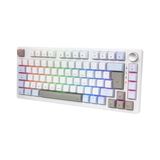 Palmira Demir Gravion Vexor Rgb Mekanik Gaming Oyuncu Klavyesi 82 Tuş | 3 Mod (Bluetooth + 2.4g + Kablolu) | Huano Brown Kahverengi Switch Linear | 2000MAH Batarya | Anti-Ghosting Kompakt%75 Hot Swap
