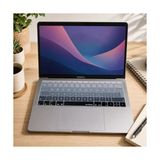 Palmira Demir Ingilizce Klavye Koruyucu MacBook A1534 A1708 Uyumlu Uk Avrupa Ters L Enter Silikon Klavye Koruyucu English Keyboard Cover Siyah Gri