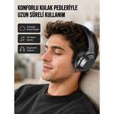 Palmira Demir Kablosuz Bluetooth Kulaklık 5.0 18 Saat Kullanım Dinamik Sürücü Siyah Yeni Nesil