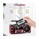 Palmira Demir Kaset Çalar, Taşınabilir Kaset Teyp Çalar, Fm/am/sw Frekans Bandı Destekli Kaset Kaydedici, Kaset/bluetooth/kart Girişi/kayıt Özellikli, Pilli/elektrikli Kullanılabilir, PX-250BT (Kırmızı)