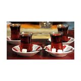 Palmira Demir Klasik Optikli Çay Bardak 12 Adet Çay Bardağı - 0 - Siyah