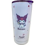 Palmira Demir Lisanslı Kuromi Paslanmaz Çelik Bardak Dekoratif Kılıflı 550 ml - 0 - Siyah