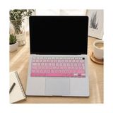 Palmira Demir MacBook Air 13 Retina Türkçe Q Klavye Koruyucu Uk Ters L Enter | A1932 A2179 A2337 M1 Uyumlu | Silikon Keyboard Cover Touch Id Pembe