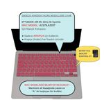Palmira Demir MacBook Air Klavye Koruyucu Arapça Baskılı Uk Iso Ters L Enter Uyumlu A1932 A2179 A2337 M1 | Avrupa Ingilizce Silikon Keyboard Cover Açık Pembe Açık Pembe