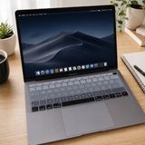 Palmira Demir MacBook Klavye Koruyucu Türkçe Q Silikon | A1932 A2179 A2337 M1 Uyumlu |ters L Enter Siyah Gri