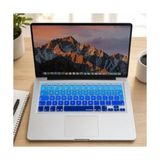 Palmira Demir MacBook Klavye Koruyucu Uyumlu Silikon Ince Yıkanabilir Kaplama Film Avrupa Ingilizce Ters L Enter Air Pro Eski USB Li Modeller 2008-2017 Uyumlu Lacivert Mavi