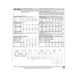 Palmira Demir Mccall's Patterns 7408 Zz Kesim Deseni, Tunik ve Elbiseler Için, Kumaş, Çok Renkli, Beden L – 2x Boy - 01-Siyah