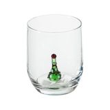 Palmira Demir Pine Figürlü Cam Bardak 205 ml - 0 - Siyah
