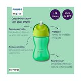 Palmira Demir Pipetli Bardak, 12 Ay+, 300 Ml, Desenli, Damlatmaz, Kolay Tutuş, Bulaşık Makinesinde Yıkanabilir, Bpa Içermez, Yeşil, SCF798/01