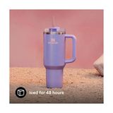 Palmira Demir Pipetli Termos Bardak, 1.18 Litre, Parlak Lila (Periwinkle Shimmer) | 11 Saat Soğutur. - 48 Saat. Buz Soğutmalı – Pipet, Sap ve Kapaklı – Bulaşık Makinesinde Yıkanabilir – Bpa Içermez - 0 - Siyah