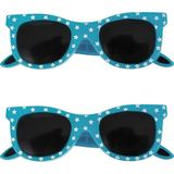 Palmira Demir Plaj Havlusu Tutacağı, Mavi Yıldız Desenli Güneş Gözlüğü Şeklinde, Rüzgar Dayanıklı Mandal, 2'li Set - 1 kg