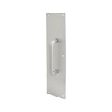 Palmira Demir Prime Line Ürünler J 4640 Kapı Pull Plaka ile Yuvarlak Sap, 4-Inç x 40,6 Cm, Saten Alüminyum