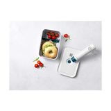Palmira Demir & Save Vakumlu Yemek Kutusu, Boyut L, Plastik, Beyaz-La Mer - 0,5 x 7 cm