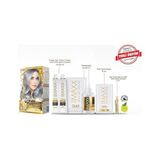 Palmira Demir Serisi 24K Altın Parçacıklı Serum ile 1 Kutu 2 x 50 ml ve Geliştiriciler Saç Boyası (Füme Gri 0.01)