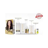 Palmira Demir Serisi 24K Altın Parçacıklı Serum ile 1 Kutu 2 x 50 ml ve Geliştiriciler Saç Boyası (Patlıcan Moru 3.66)