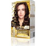 Palmira Demir Serisi 24K Altın Parçacıklı Serum ile 1 Kutu 2 x 50 ml ve Geliştiriciler Saç Boyası (Sıcak Çikolata 5.77)