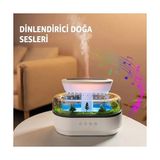Palmira Demir Yağmur Damlası Hava Nemlendirici - Aromaterapi Difüzör - 7 Renk Rgb - Dinlendirici Sesler - Sessiz Çalışma - Damlama Sesi - Otomatik Kapanma