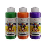Palmira Demir Yeşil-Mor-Turuncu Parmak Boyası 3'lü Set 3X120ML - 01-Siyah