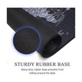 Palmira Demir Zerfa Dünya Haritası Ekstra Büyük Genişletilmiş Kaymaz Kauçuk Oyun Mouse Pad & Klavye Masa Mat Bilgisayar Aptop Için (900 mm x 400 mm x 2 Mm) L ZMP253 Siyah (Dünya Haritası, 90 x 40 Cm)