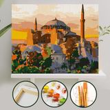 Palmiye Hobi Sanat Ayasofya 40x50 cm Tuval Seti Fırça Boya Dahil Çıtaya Gerili Sanat Malzemeleri