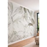 Palmiye Yaprağı Desenli Modern Tek Parça Tekstil Duvar Kağıdı, 350 x 280
