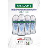 Palmolive 4 Adet 500 ml Mıcellar Care Keten Tohumu Özlü Duş Jeli ve Rosıe Mendil - 450 ml