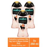 Palmolive Luminous Oils İncir Beyaz Orkide Özlü 3x250 ml Duş Jeli